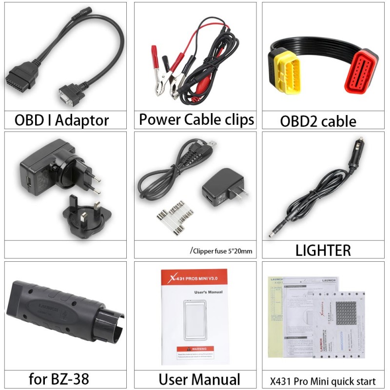 Original Launch X431 Pro Mini Bi-Directional Full System Diagnostic Tool  with 2 Year Free Update Online 