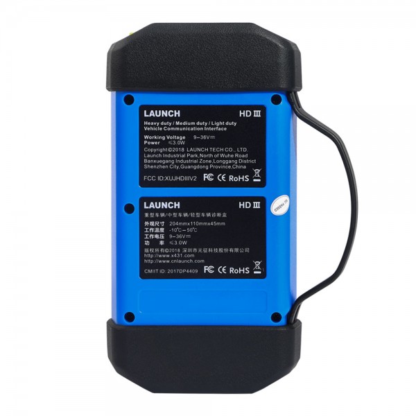 Original Launch X431 HD III Heavy Duty Module Truck Diagnostic Tool Works with Launch 431 V+/ X431 PRO3/ X431 PADII/ X431 PAD3