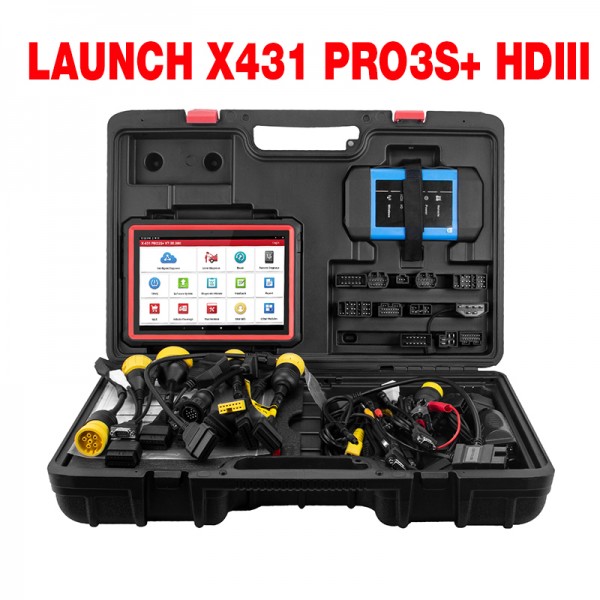 LAUNCH X431 PRO3S+ HDIII 12V Car/24V Truck full system diagnostic tools auto obd obd2 code reader scanner pk X431 V PRO MK808