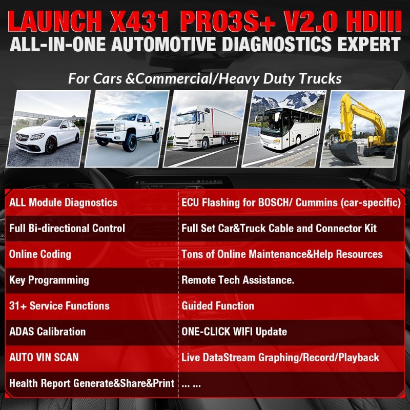 Launch x431 pro 3S profesional multimarcas obd2 – DiagnostiChile