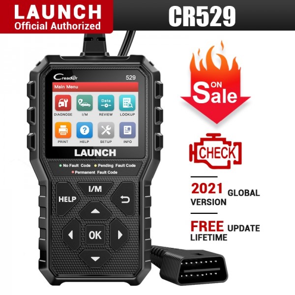 New launch Creader 529 OBD2 Scanner Automotive Diagnostic Tool OBDII Code Reader Fault Code Read OBD Scan DIY Code Reader CR529