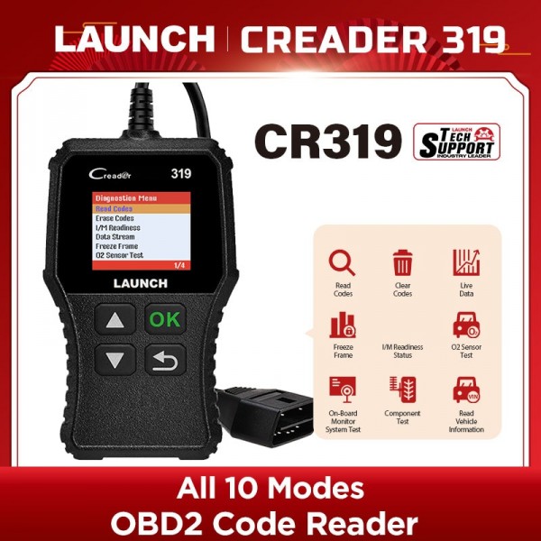 LAUNCH X431 Creader 319 CR319 full obd2 scanner obd eobd auto code reader car diagnostic scanner tool PK ELM327