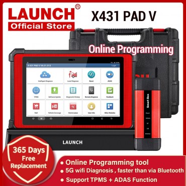 Launch X431 PAD 5 PAD V with SmartBox 3.0 Automotive Diagnostic Tool Support Online Coding and Programming 2 Year Free Update No IP Limitation