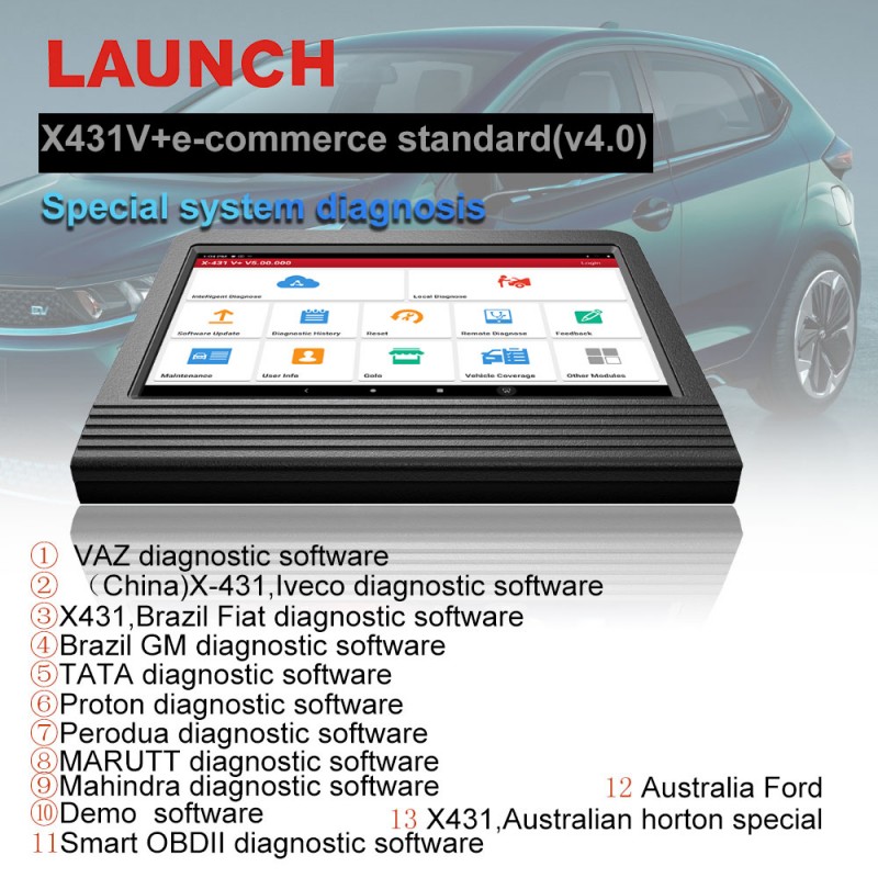 Launch X431 V+ 4.0 Pro Car Diagnostic Scanner
