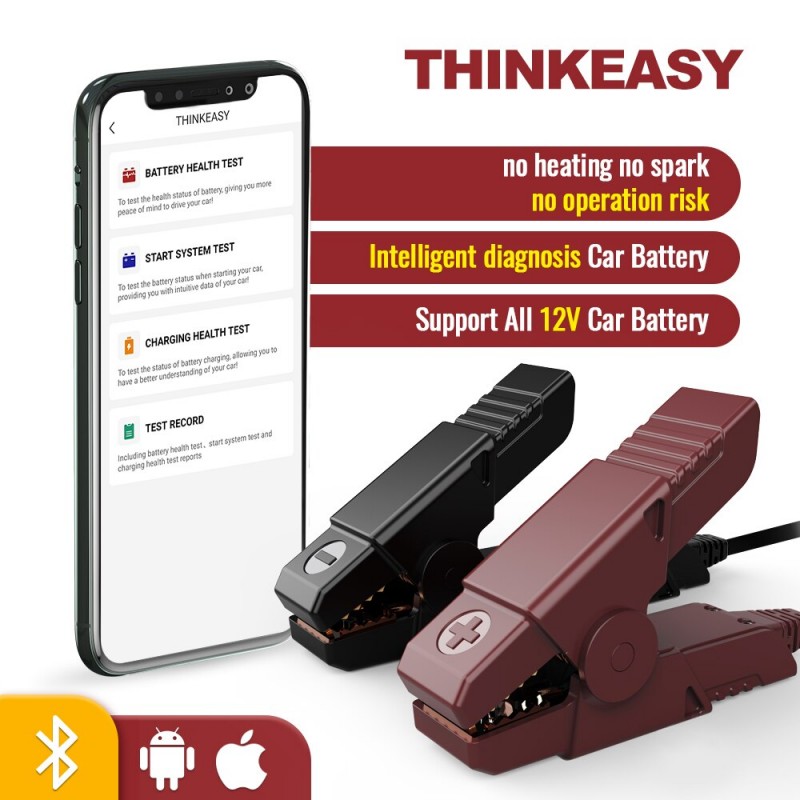 THINKCAR Thinkeasy Car Battery Tester Battery Health Test Charger