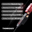 THINKCAR Thinkeasy Car Battery Tester Battery Health Test Charger Analyzer 11-16V Voltage Battery Test Diagnostic Tool fast ship