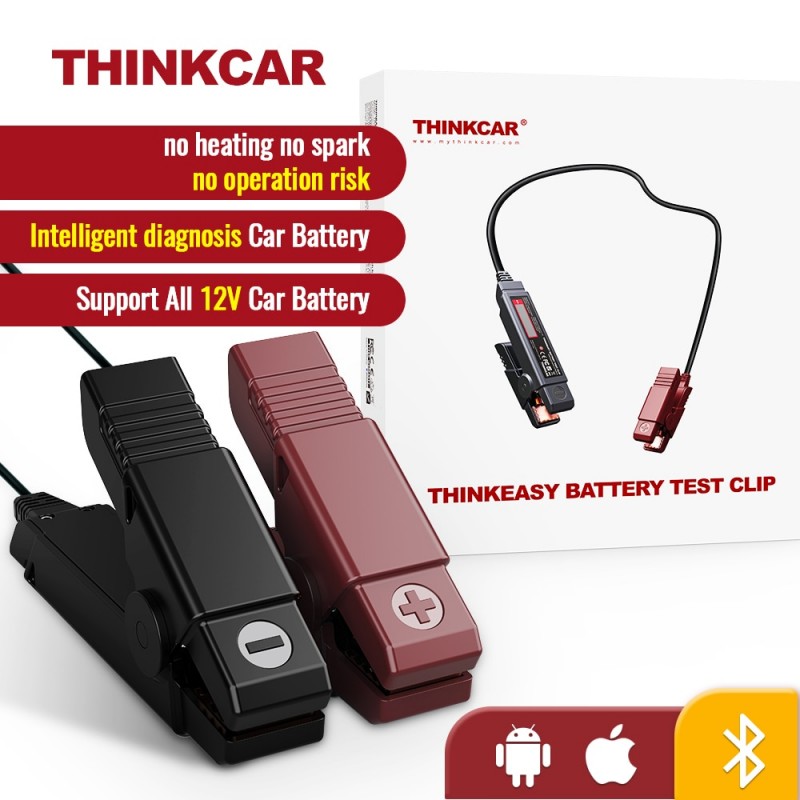 THINKCAR Thinkeasy Car Battery Tester Battery Health Test Charger Analyzer 11-16V Voltage Battery Test Diagnostic Tool fast ship
