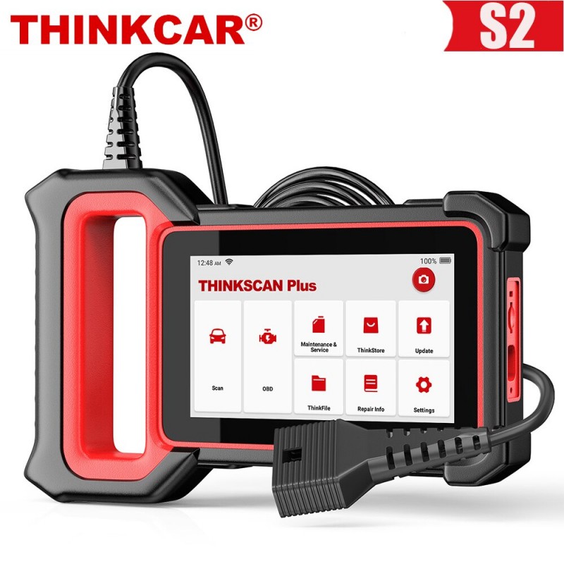 THINKCAR Thinkscan Plus S2 OBD2 Scanner Car ABS SRS ECM Diagnosis Oil DPF Reset Professional Automotive Scanner WiFi Free Update