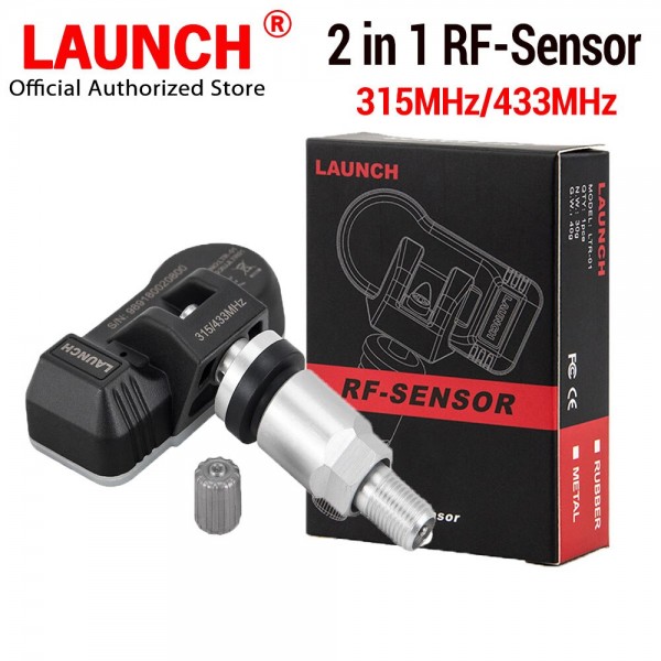 LAUNCH X431 2 in 1 RF-SENSOR TPMS Sensor 315MHz & 433MHz Tire Pressure Sensors Tire Pressure Monitor Tester Programming