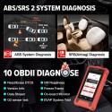 LAUNCH X431 Creader Elite CRE205 obd2 scanner ABS SRS Automotive diagnostic Tools 5 Reset Car diagnosis Lifetime free Update