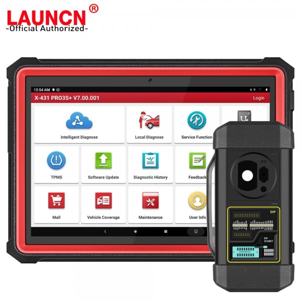 LAUNCH X431 Pro3s Plus Pro3s+ 10.1" OBD2 Diagnostic Scanner ECU Coding X431 X-PROG 3 Vehicle Immobilizer Programmer Key programmer tool