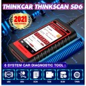 ThinkScan SD6 ABS SRS ECM TCM BCM IC OBD2 Scanner with AF 28 Reset Function Scan Tool Lifetime Free Update Auto Diagnostic Tool