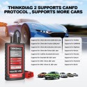 THINKCAR THINKDIAG 2 OBD2 Scanner Code Reader Full System 16 Resets CAN FD ECU Coding Auto Professional diagnostic tools