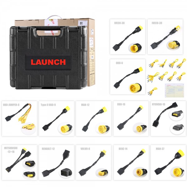 Heavy Duty Truck Software License for Launch X431 PRO5  PAD V and PAD VII Get Free Adapter Set