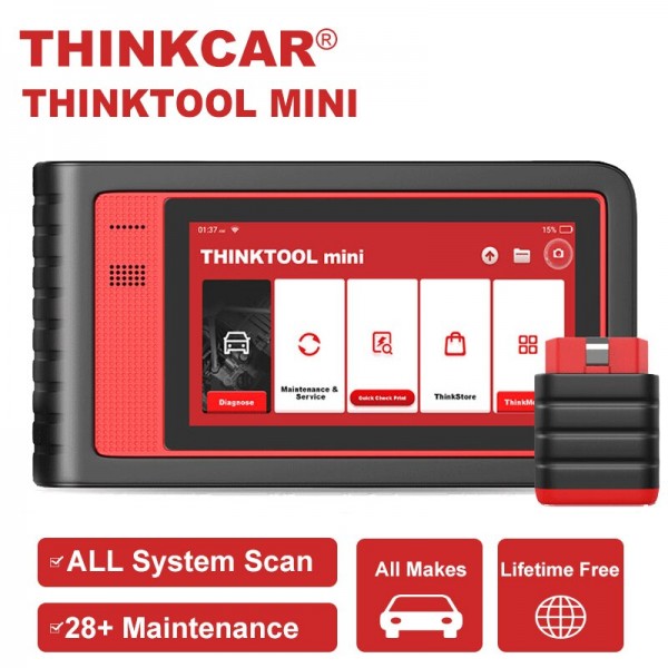 THINKCAR Thinktool Mini OBD2 Car Automotive Scanner All System DPF A/F 28 Reset OBD 2 Code Reader Diagnostic Tool Free Update