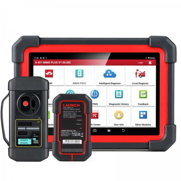 Launch X431 IMMO Plus Key Programmer 3-in-1 IMMO Clone Diagnostics Functions Global Version