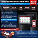 LAUNCH X431 PRO3S+ Elite SmartlinkC 2.0 Bi-Directional and ECU Coding Diagnostic Scan Tool with J2534 Coding,Topology Map