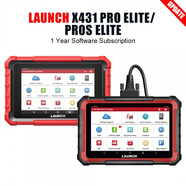 One Year Online Update Service for LAUNCH X-431 PRO ELITE/ PROS ELITE OBD2 Scanner Diagnostic Tool (Subscription Only)