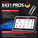 Launch X431 PRO 5 PRO5 Full System Diagnostic Tool with Smart Box 3.0 Support J2534/ CANFD/ DoIP Upgrade Version of X431 Pro3