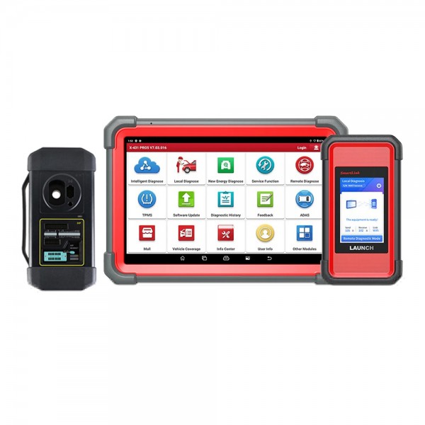 Launch X431 PRO5 PRO 5 Bi-Directional Diagnostic Coding Tool Plus X-PROG 3 GIII Immobilizer Key Programmer
