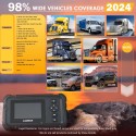 Launch CRP129 HD Heavy Duty Truck Scanner with 7 Reset Function OE-Level Full System Diagnostic DPF Regeneration & Speed Limited Adjust