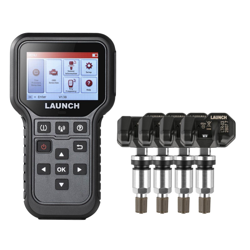 LAUNCH CRT5011E Newest TPMS Relearn Tool with 4pcs Launch LTR-03 RF TPMS Sensor Support 315/ 433MHz for Read/Activate/Programming/Relearn/Reset
