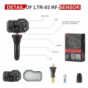 4pcs Launch LTR-03 RF Sensor 315MHz & 433MHz 2 in 1 Universal Programmable TPMS Sensor (Metal Valves/ Rubber Valves)