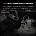 LAUNCH X-431 24V CAN Adapter Extension Module for Heavy Duty Trucks