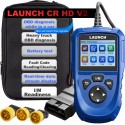 LAUNCH CR HD V2 Commercial Vehicle Code Reader Truck Scanner Supports HD OBD & EOBD Fast Fault Code Reading/Clearing, Battery Check