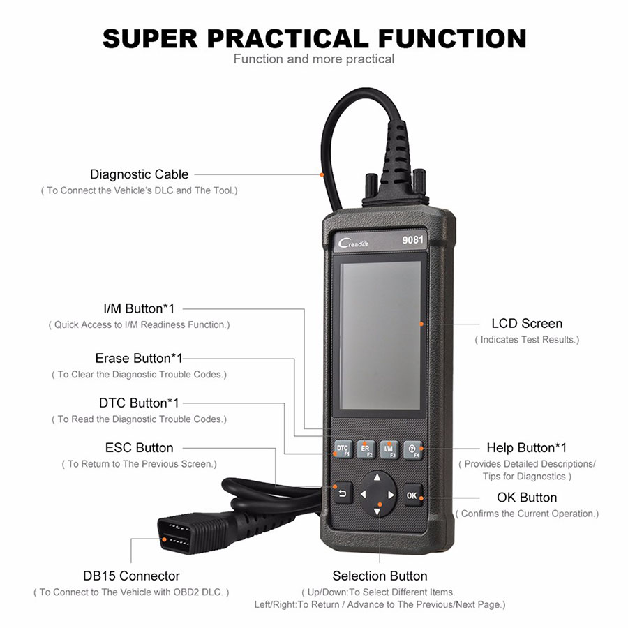 Launch DIY Scanner CReader 9081