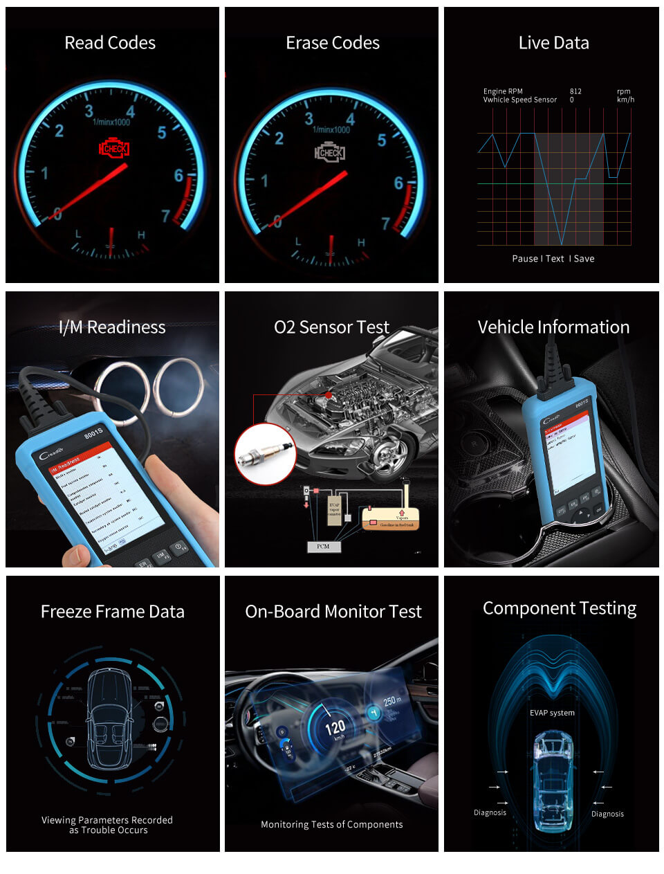 LAUNCH CR8001S Auto Scan Tool