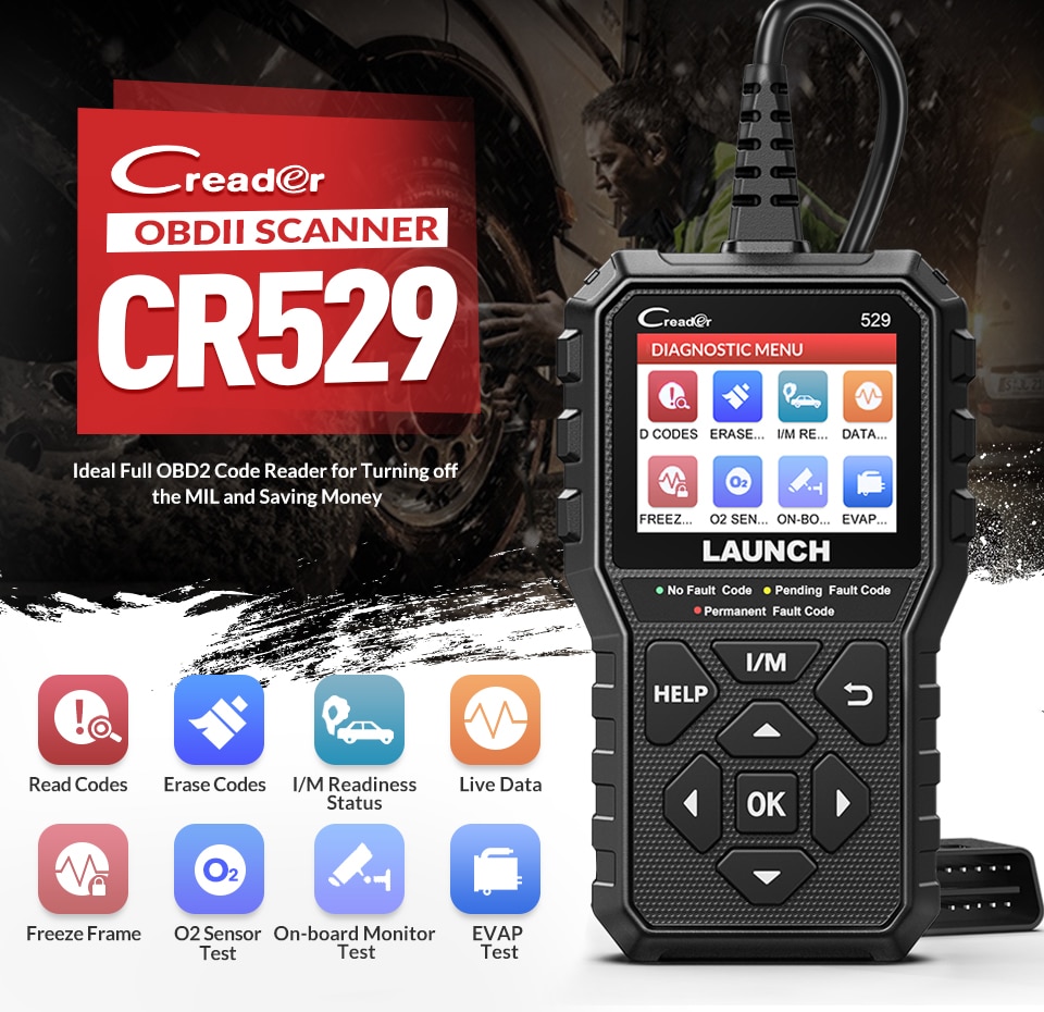 New-launch-Creader-529-OBD2-Scanner-Automotive-Diagnostic-Tool-OBDII-Code-Reader-Fault-Code-Read-OBD-Scan-DIY-Code-Reader-CR529-4000474305696