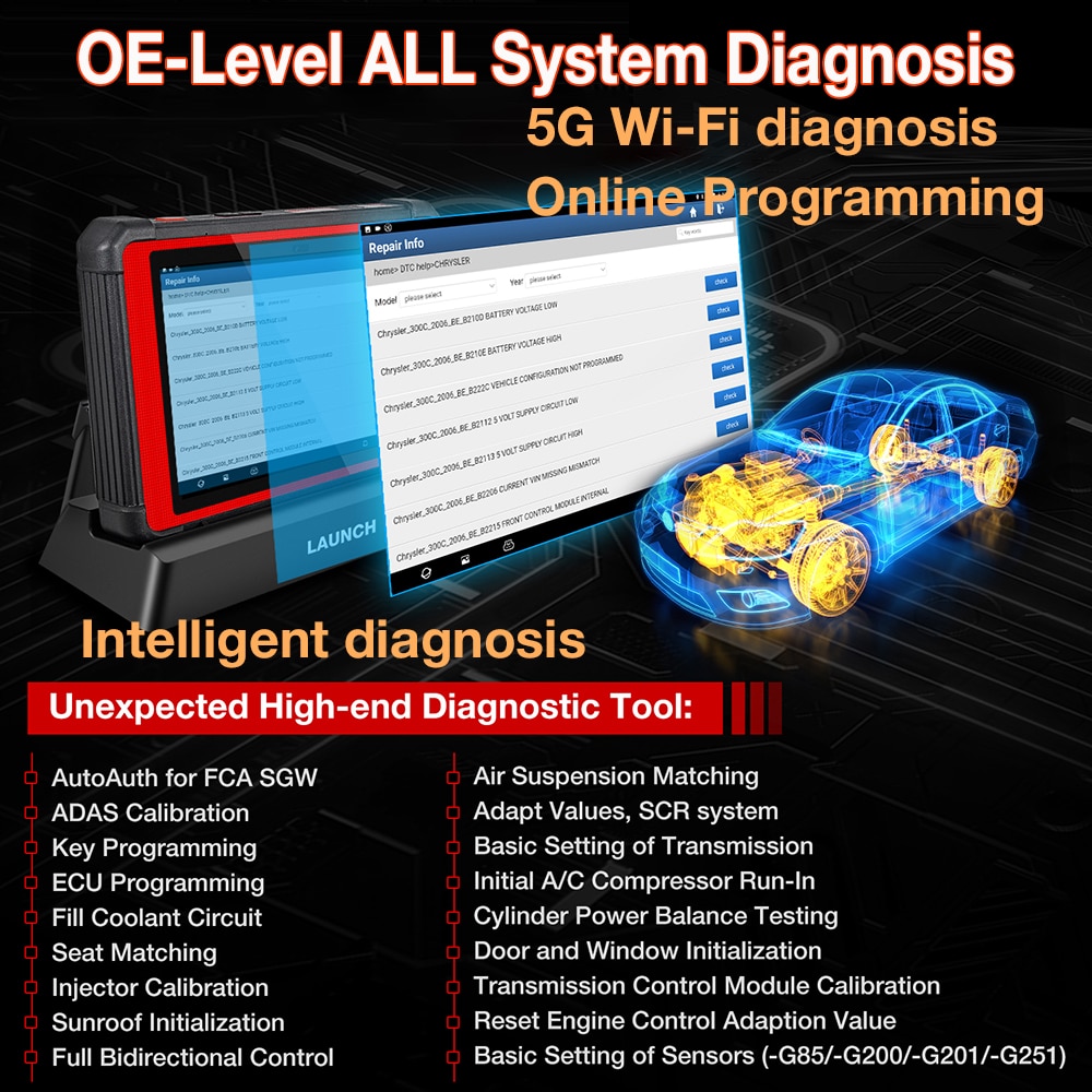LAUNCH-X431-PAD-V-Online-Programming-Automotive-Full-System-Diagnostic-Tool-Car-OBD2-Code-Reader-Scanner-Active-Test-pk-X431-V-4001084049125