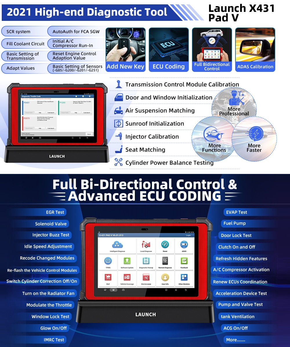 LAUNCH-X431-PAD-V-Online-Programming-Automotive-Full-System-Diagnostic-Tool-Car-OBD2-Code-Reader-Scanner-Active-Test-pk-X431-V-4001084049125