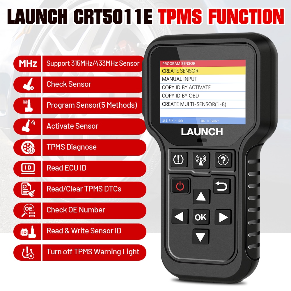 LAUNCH-X431-CRT5011E-TPMS-Activation-Diagnostic-tools-Reset-Relearn-reprogram-315-MHz-433-MHz-tire-pressure-sensors-OBD2-Scanner-1005003213315817