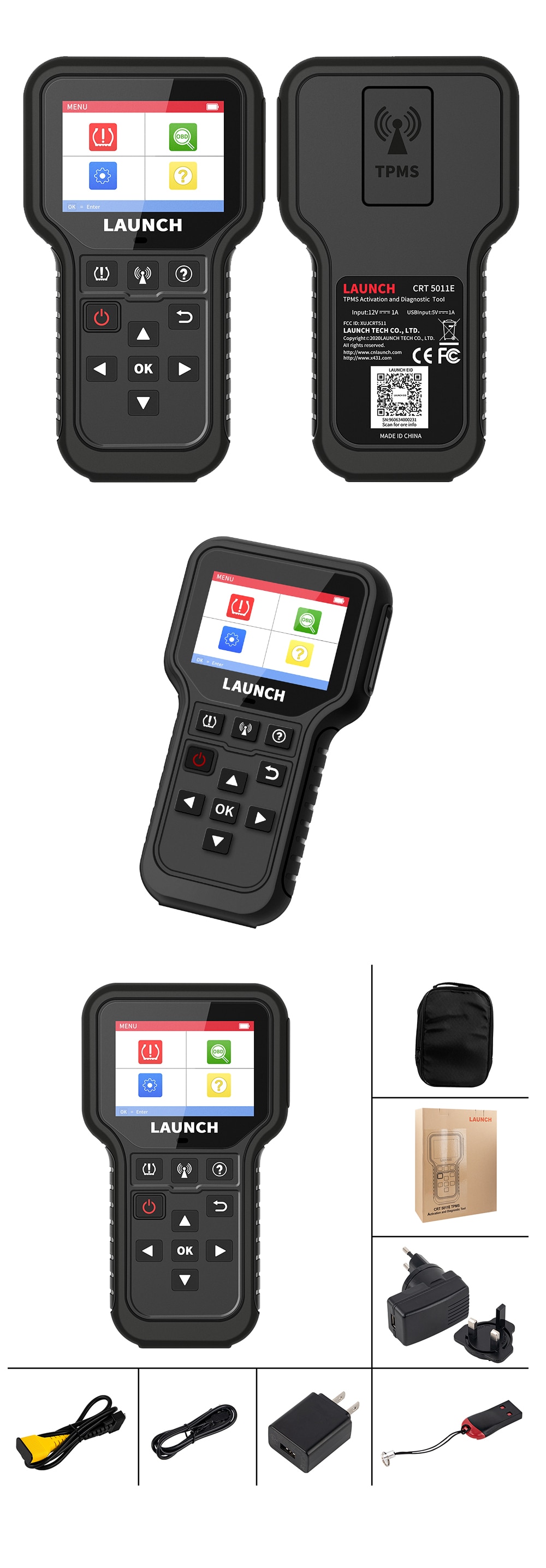 LAUNCH X431 CRT5011E TPMS Activation Diagnostic tools Reset Relearn
