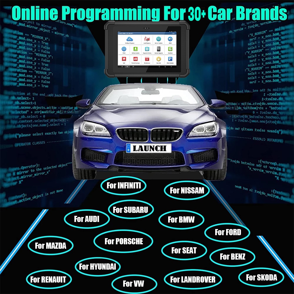 LAUNCH X431 PAD V CAN-FD Online Programming OBD2 Scanner