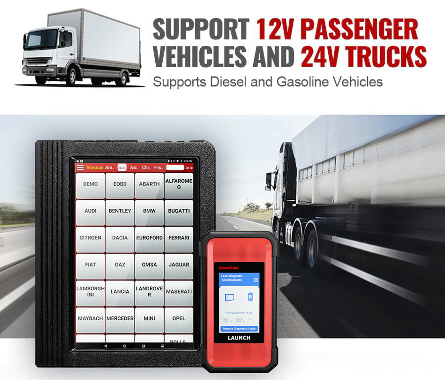 Launch-X431-V-101inch-Tablet-with-X431-Smartlink-C-V20-Heavy-Duty-Module-Adapter-Work-for-Both-12V-24V-Cars-and-Trucks-XN-SP184XN-SH104