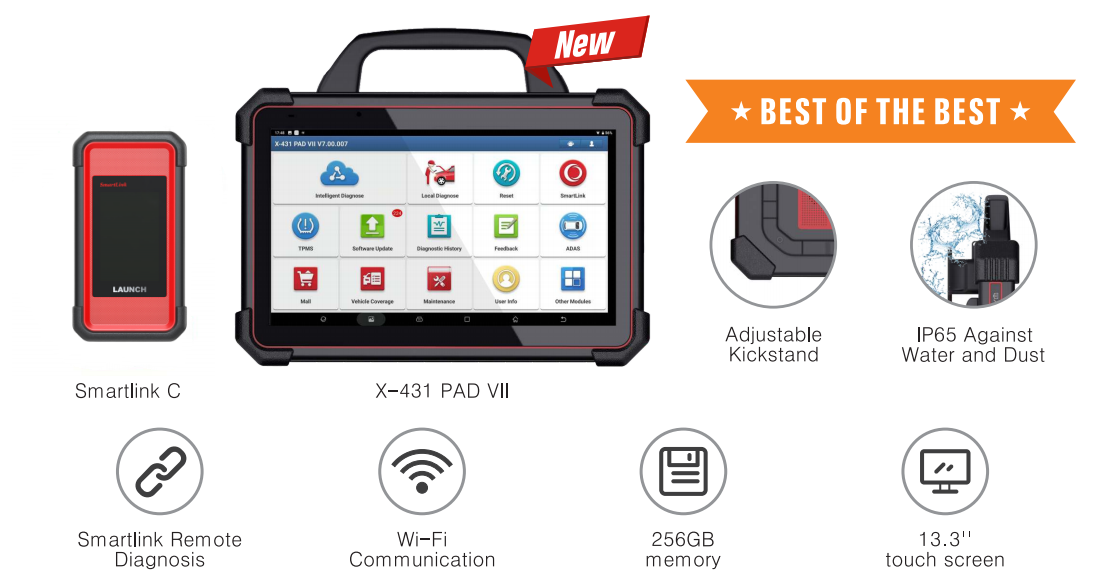 2024-Launch-X-431-PAD-VII-PAD-7-Elite-Plus-GIII-X-Prog-3-Full-System-Diagnostic-Tool-Support-Key-Programming-Online-Coding-and-ADAS-Calibration-SP371SK368