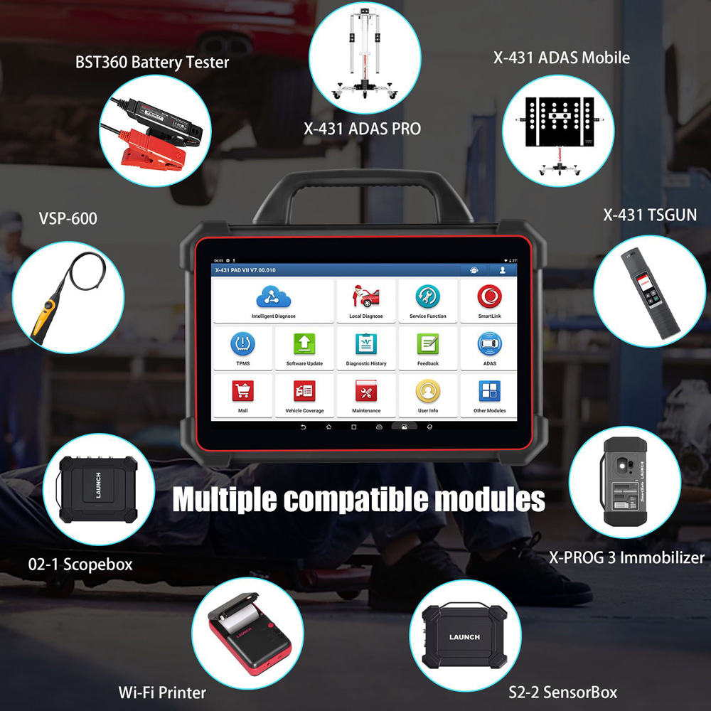 2024-Launch-X-431-PAD-VII-PAD-7-Elite-Automotive-Diagnostic-Tool-Support-Online-Coding-Programming-and-ADAS-Calibration-SP371